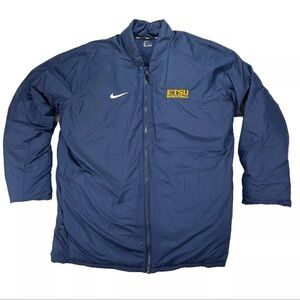 Nike Mens Size XL Puffer Bomber Goose Down Jacket Coat ETSU Winter Basketball